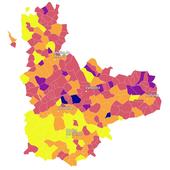 La renta por persona de la calle Santiago quintuplica la de Las Viudas