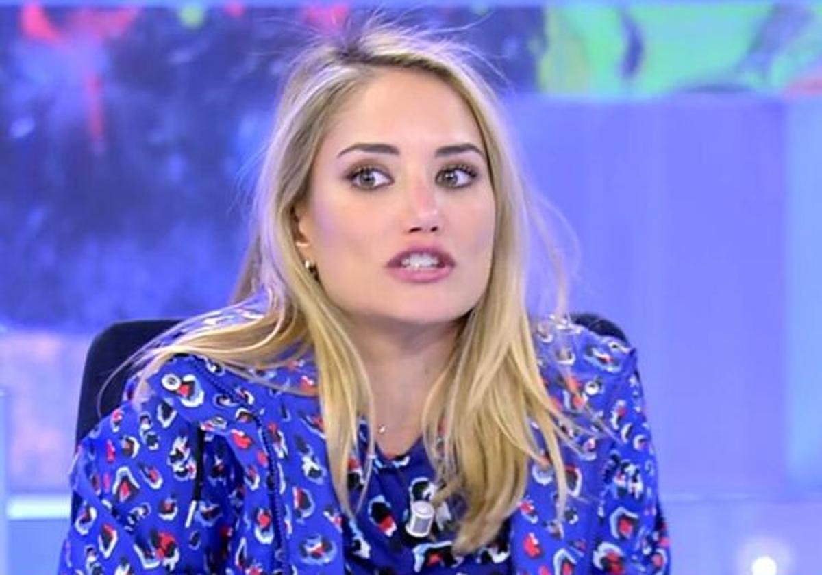 Alba Carrillo, en una de sus colaboraciones en 'Sálvame'.