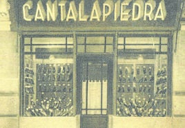 Escaparate de Calzados Cantalapiedra.