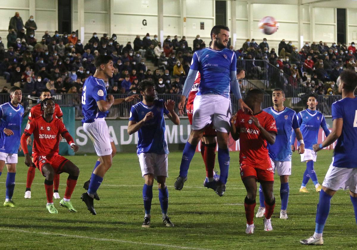 Partido de la Copa del Rey disputado entre el Unami y el Alavés en noviembre de 2021.