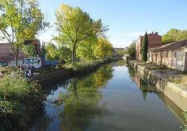 Dársena del Canal de Castilla en el barrio de La Victoria, en una imagen de archivo.
