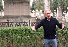 Panteón del General y Ministro de Orden Público durante la dictadura franquista, Severiano Martínez Anido, en el cementerio de El Carmen.