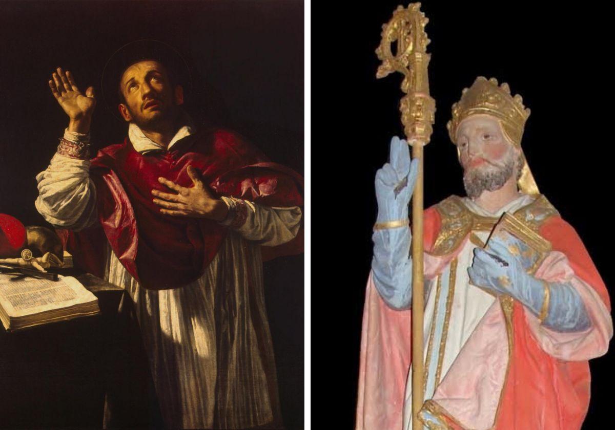 San Carlos Borromeo y San Amancio de Rodez.