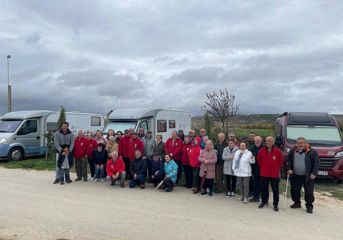 Participantes en el encuentro de autocaravanistas.