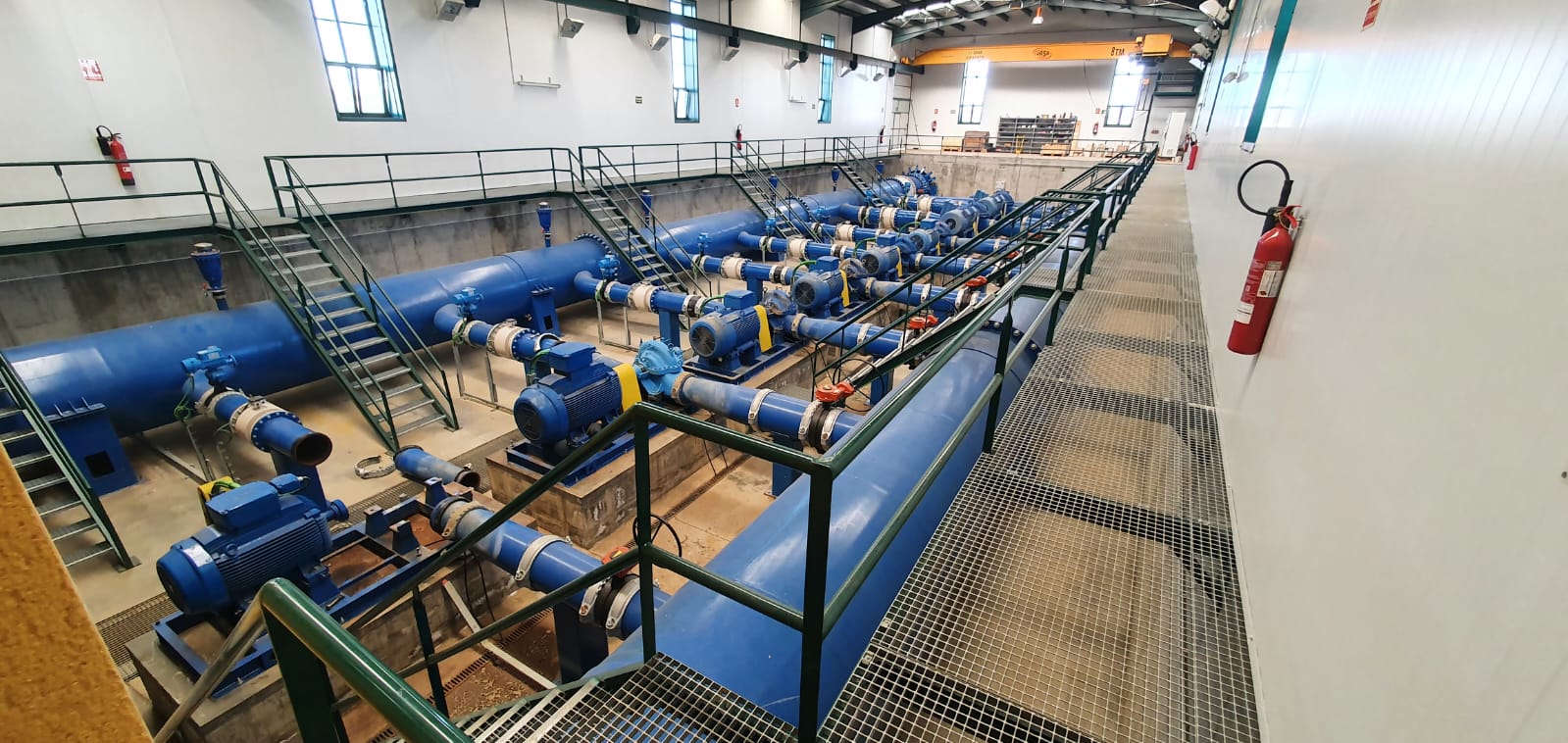 Sala de máquinas de una comunidad de regantes.