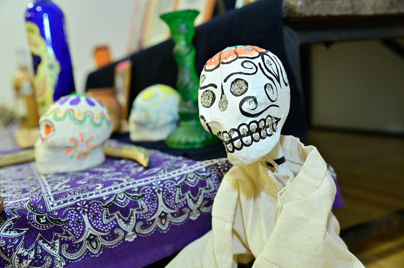 Calavera, en el montaje de la Casa Zorrilla.