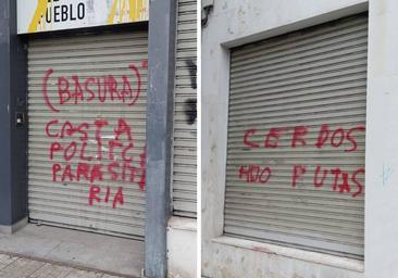 La sede del PSOE de Burgos amanece con pintadas e insultos