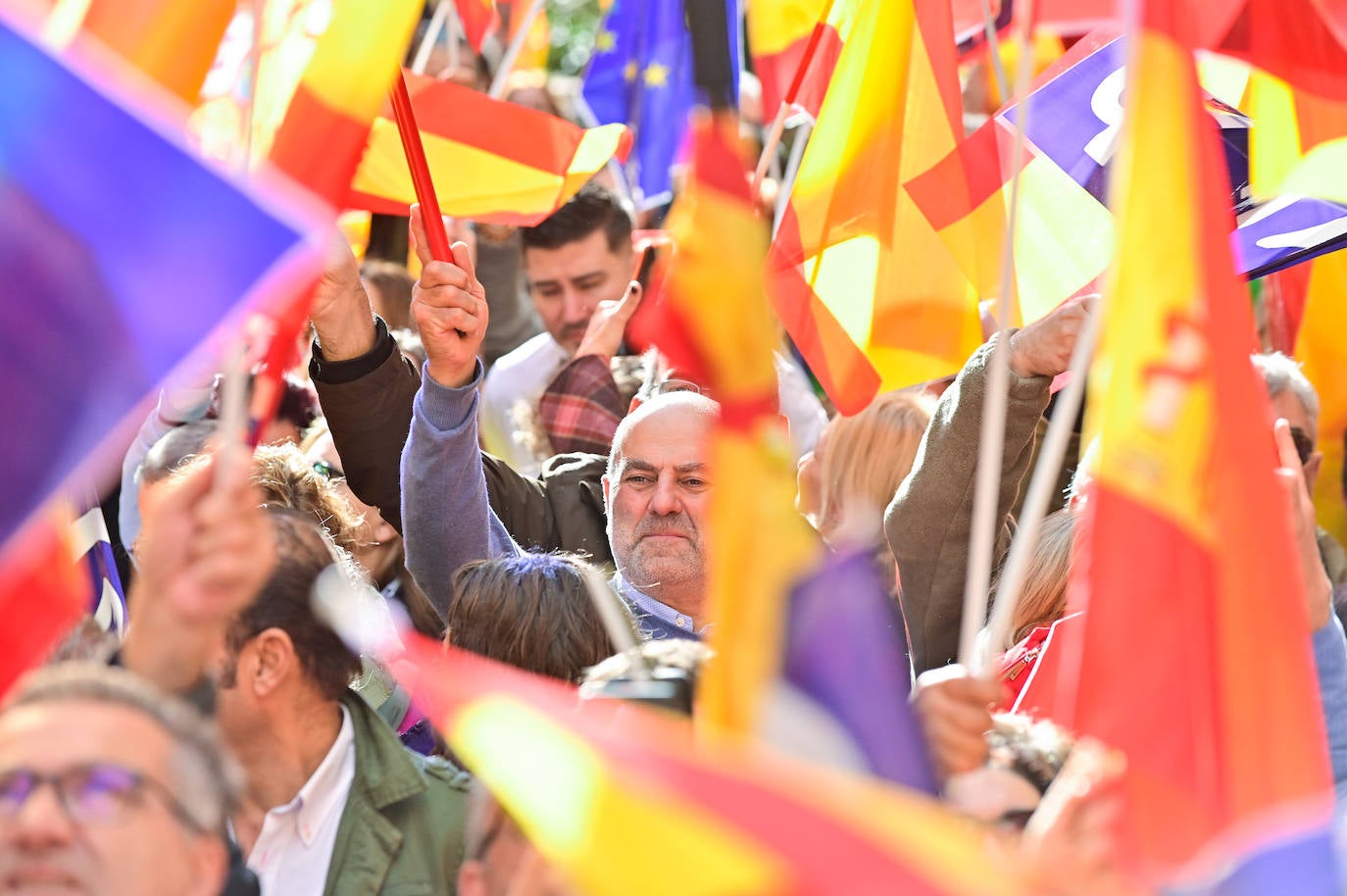 Concentración de protesta contra la amnistía en Valladolid