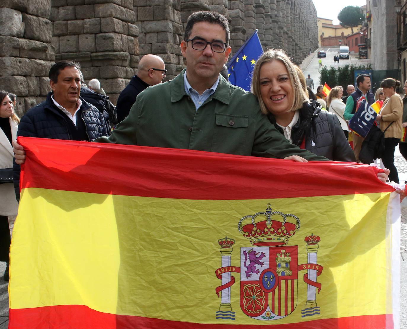 La concentración en Segovia contra la amnistía, en imágenes (1 de 2)