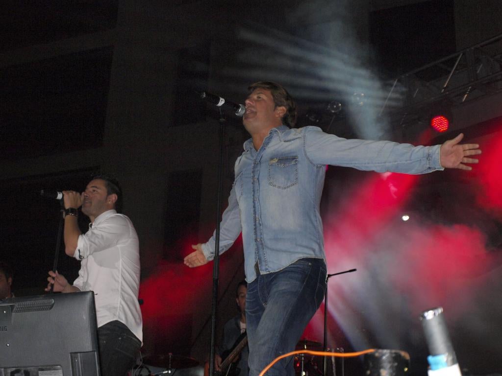 Andy y Lucas en un concierto en Salamanca en 2014.