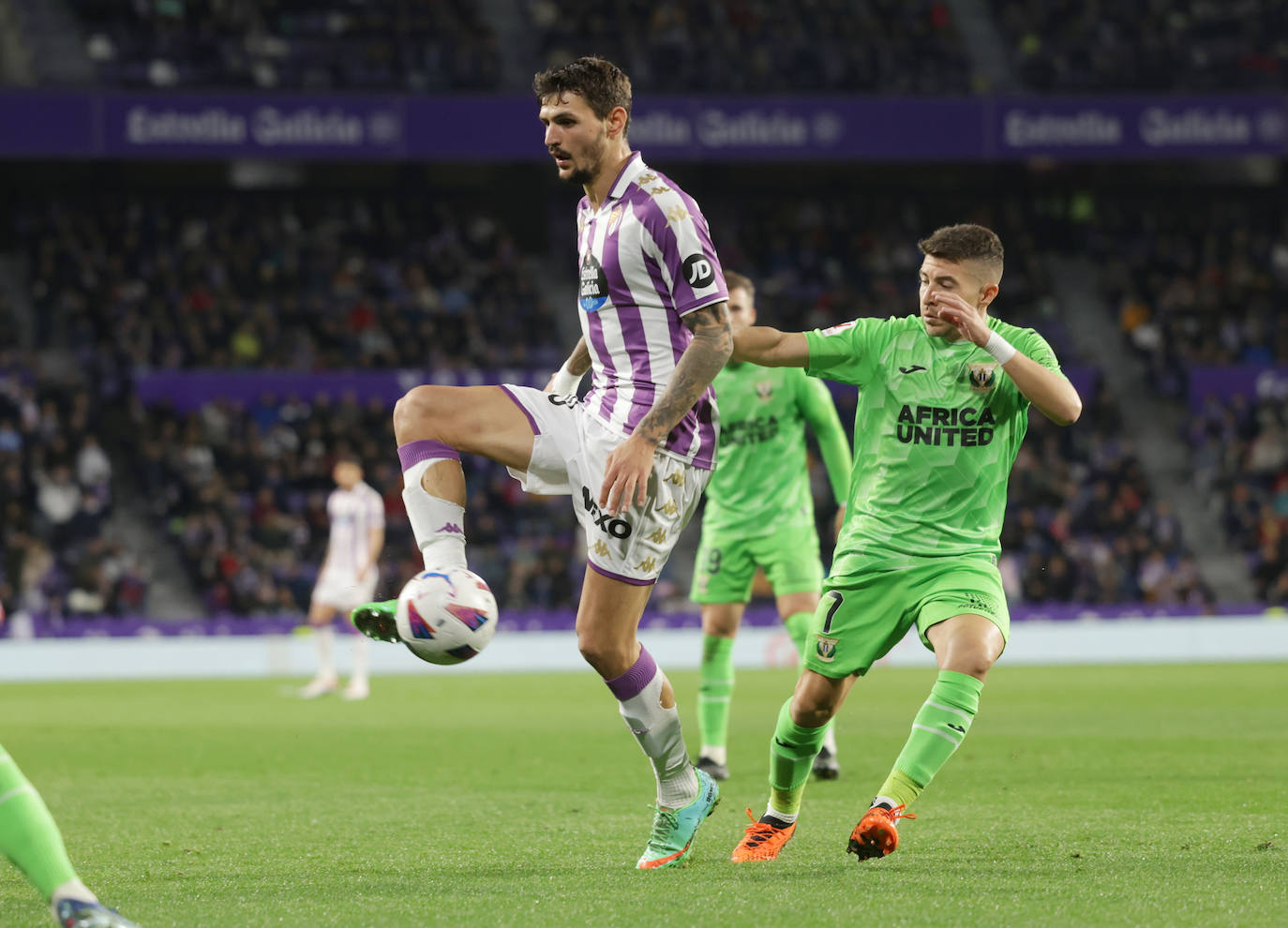 Las imágenes del partido entre el Real Valladolid y el Leganés