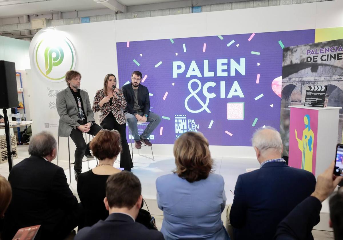 Fran Fernández, Miriam Andrés e Ignacio Martín, durante la presentación en Intur.