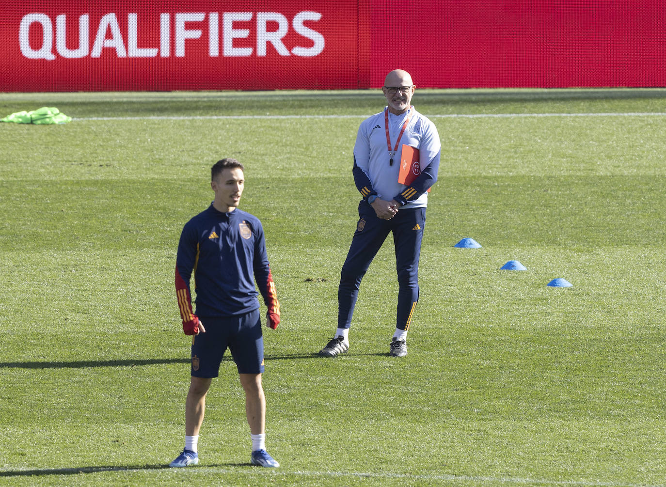 En imágenes, el entrenamiento de La Roja en el José Zorrilla