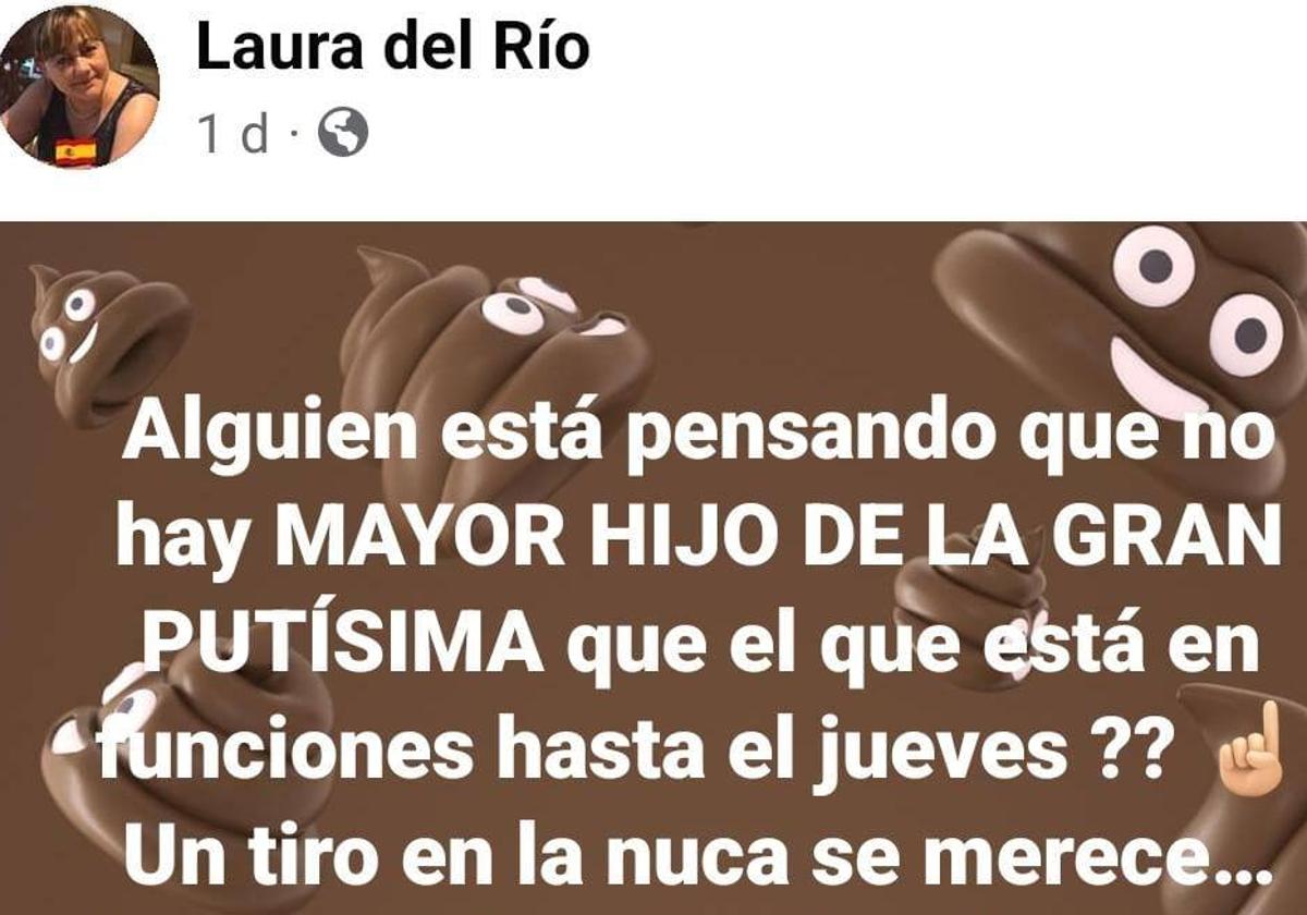 Una concejala del PP afirma que Pedro Sánchez «merece un tiro en la nuca»
