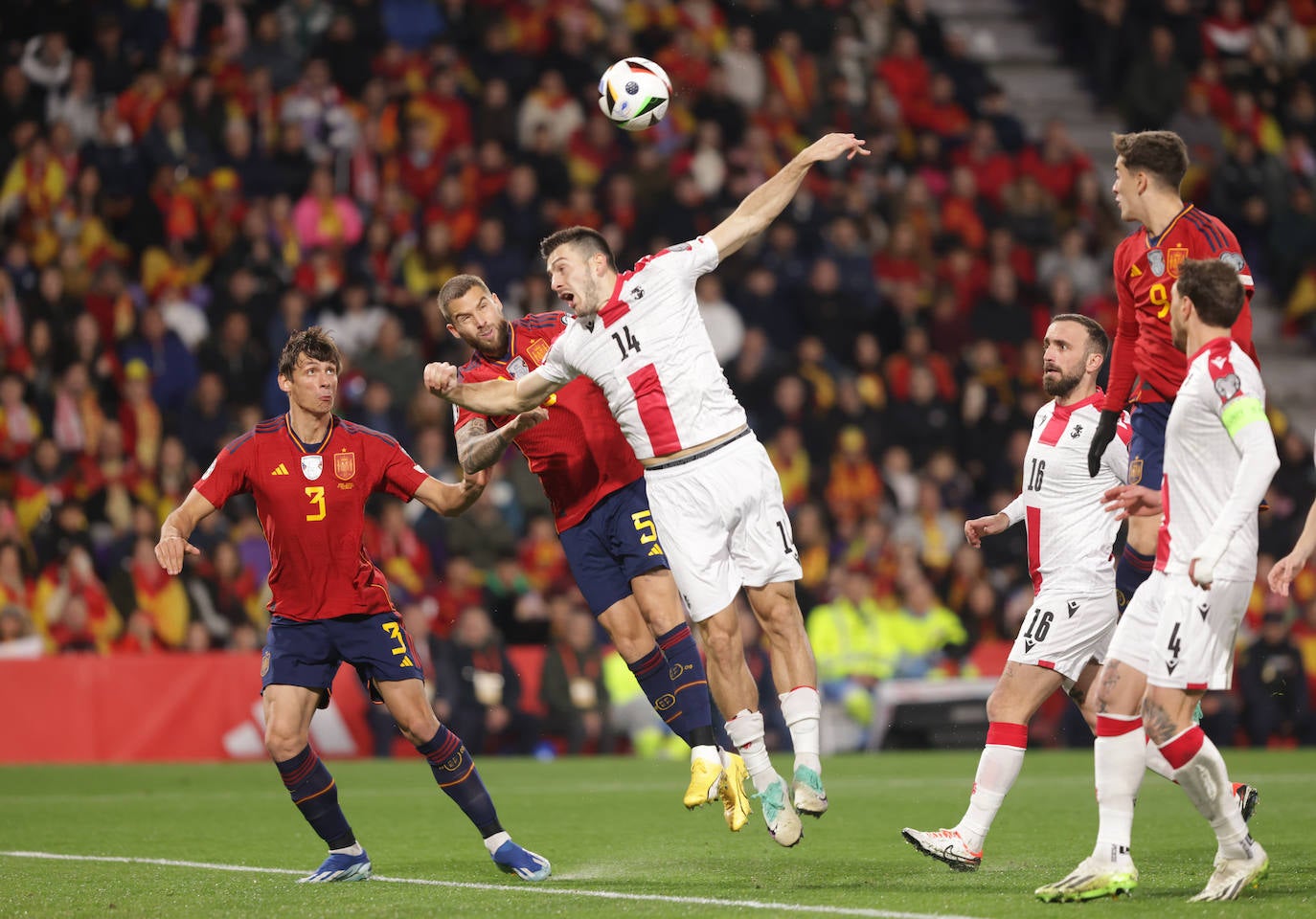 Las mejores imágenes del España-Georgia en Zorrilla