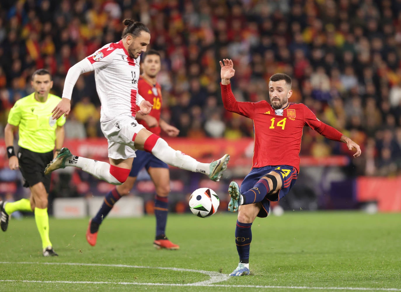 Las mejores imágenes del España-Georgia en Zorrilla