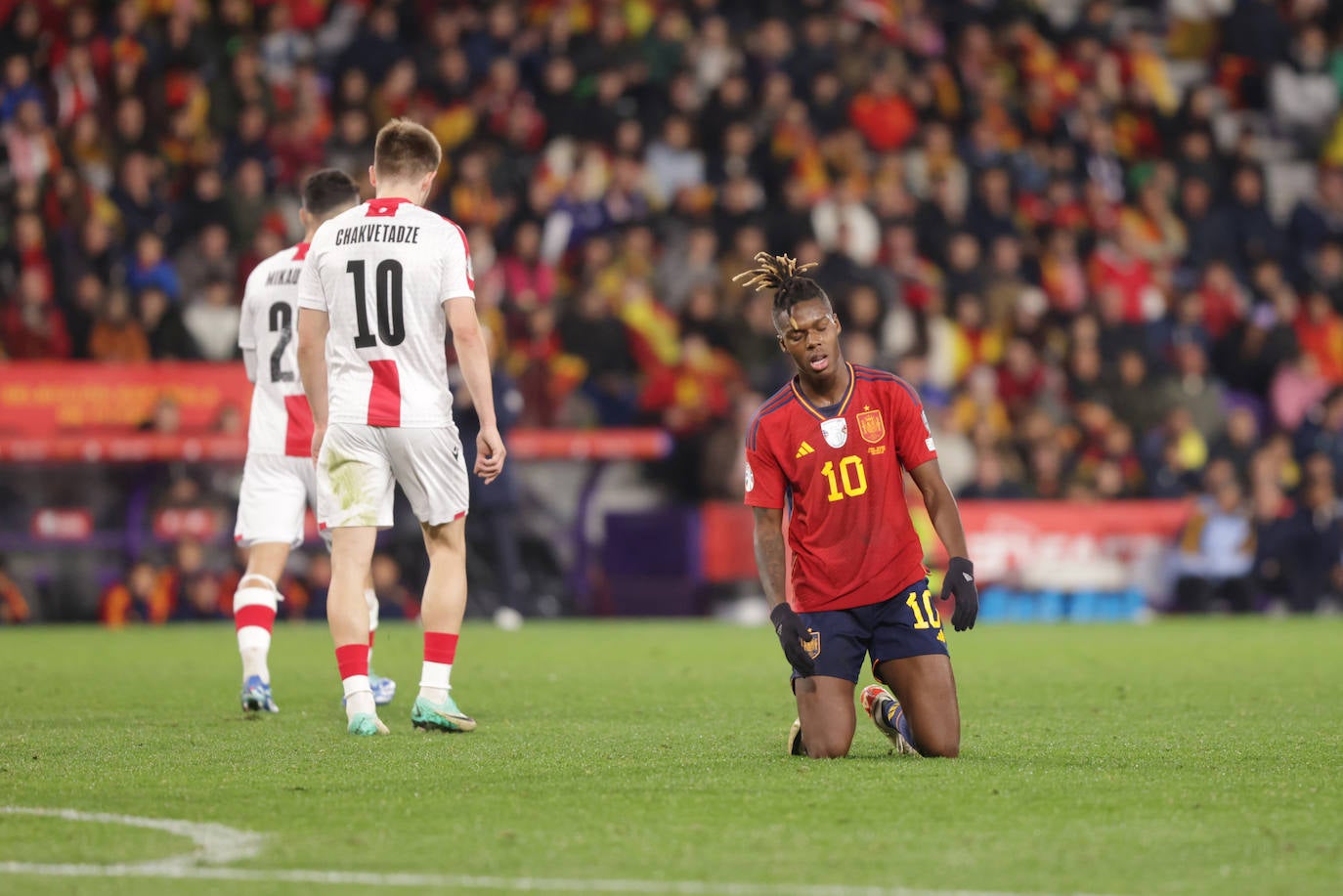 Las mejores imágenes del España-Georgia en Zorrilla