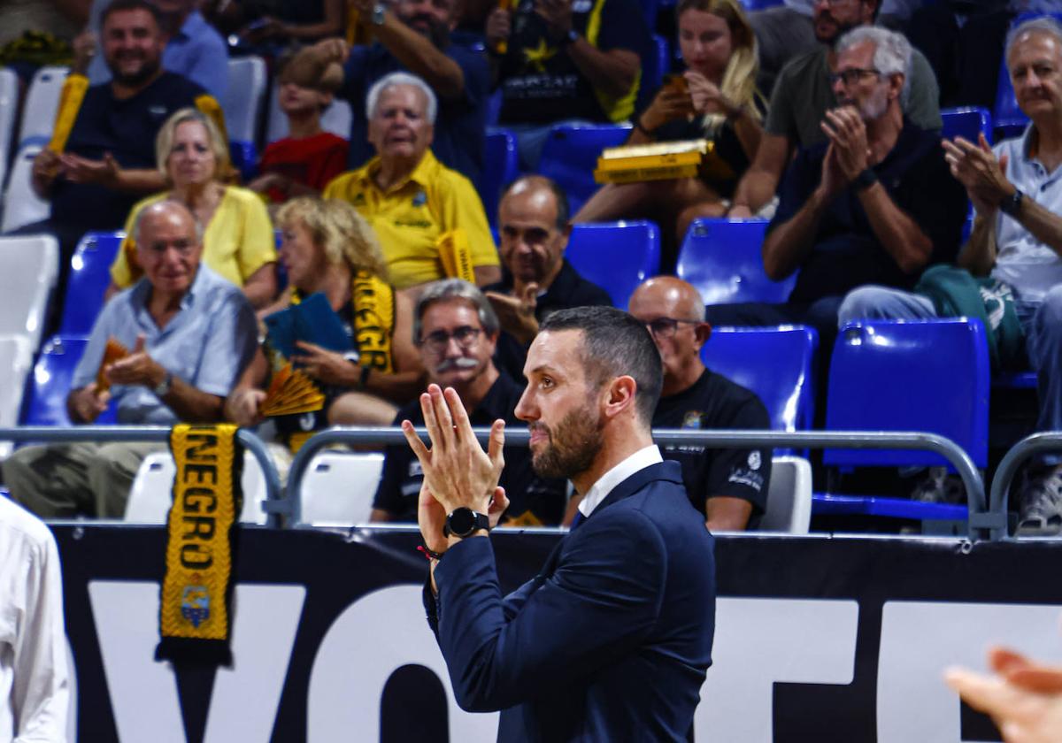 Marco Justo, en el partido del sábado en Tenerife.