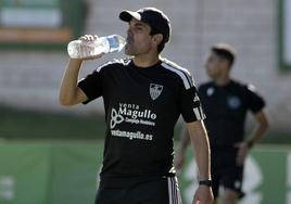 Ramsés Gil, durante el partido de este domingo en Cáceres.