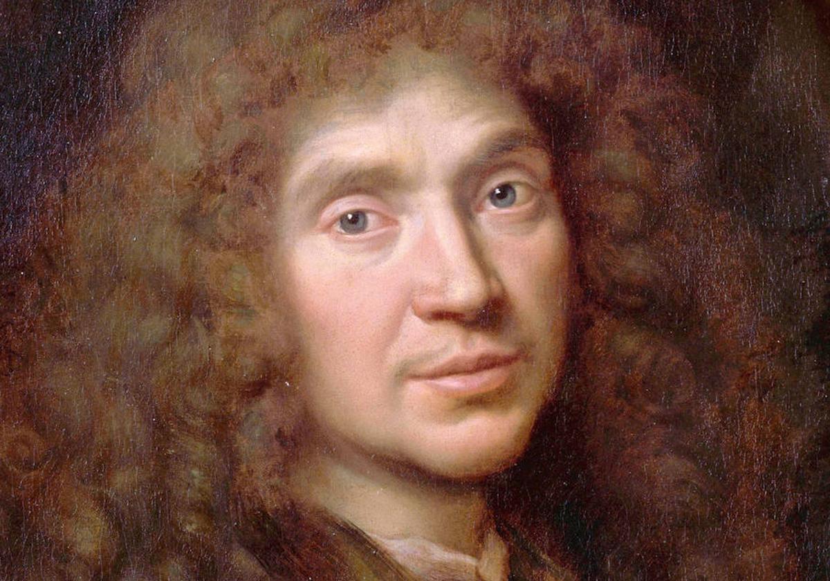 Retrato de Molière, obra de Pierre Mignard (hacia 1658).