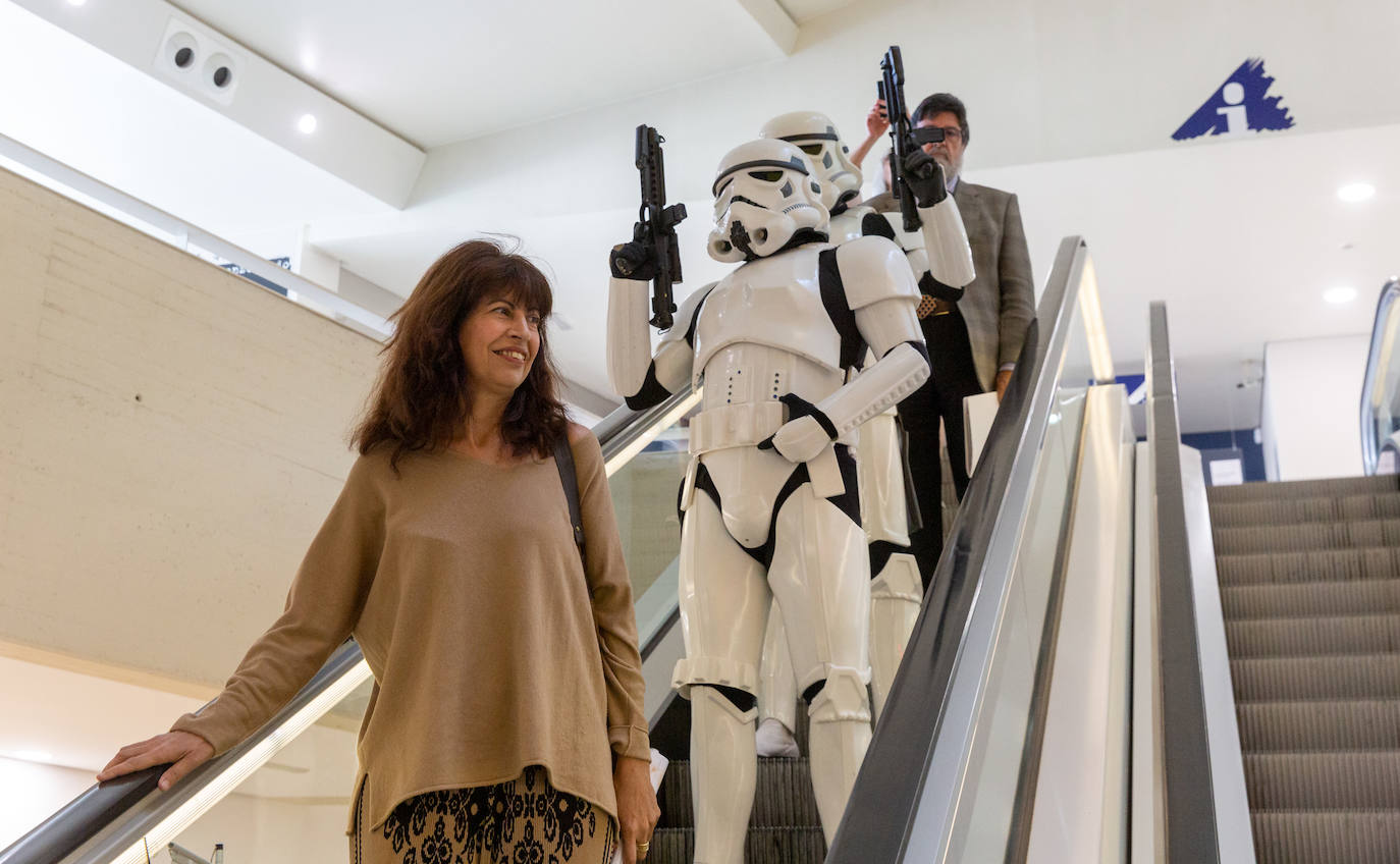 Ana Redondo, en el Museo de la Ciencia en una exposición de Star Wars.