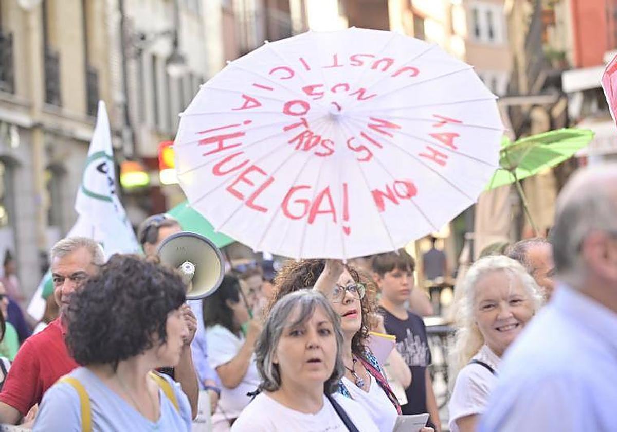 Manifestación anterior celebrada en Valladlid.