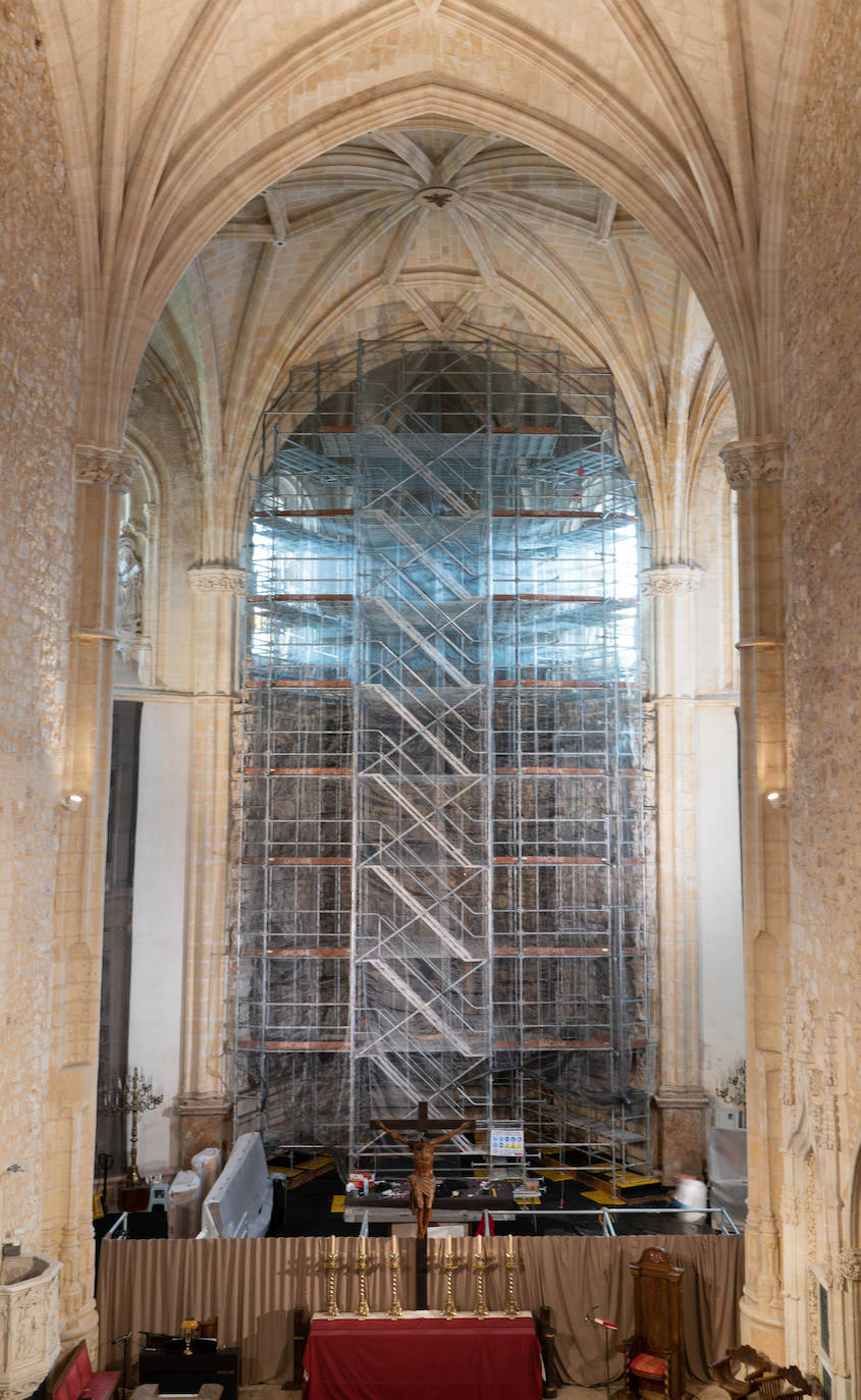 Obras de restauración en Monasterio del Parral