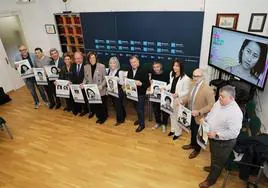 Organizadores y patrocinadores, en la presentación del festival, hoy en la Diputación.