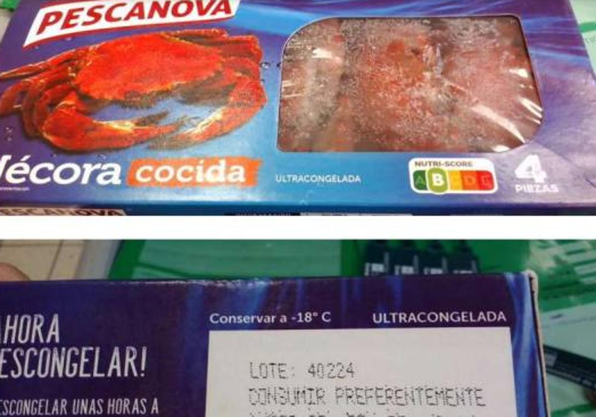 El producto y lote afectados por la Salmonella.