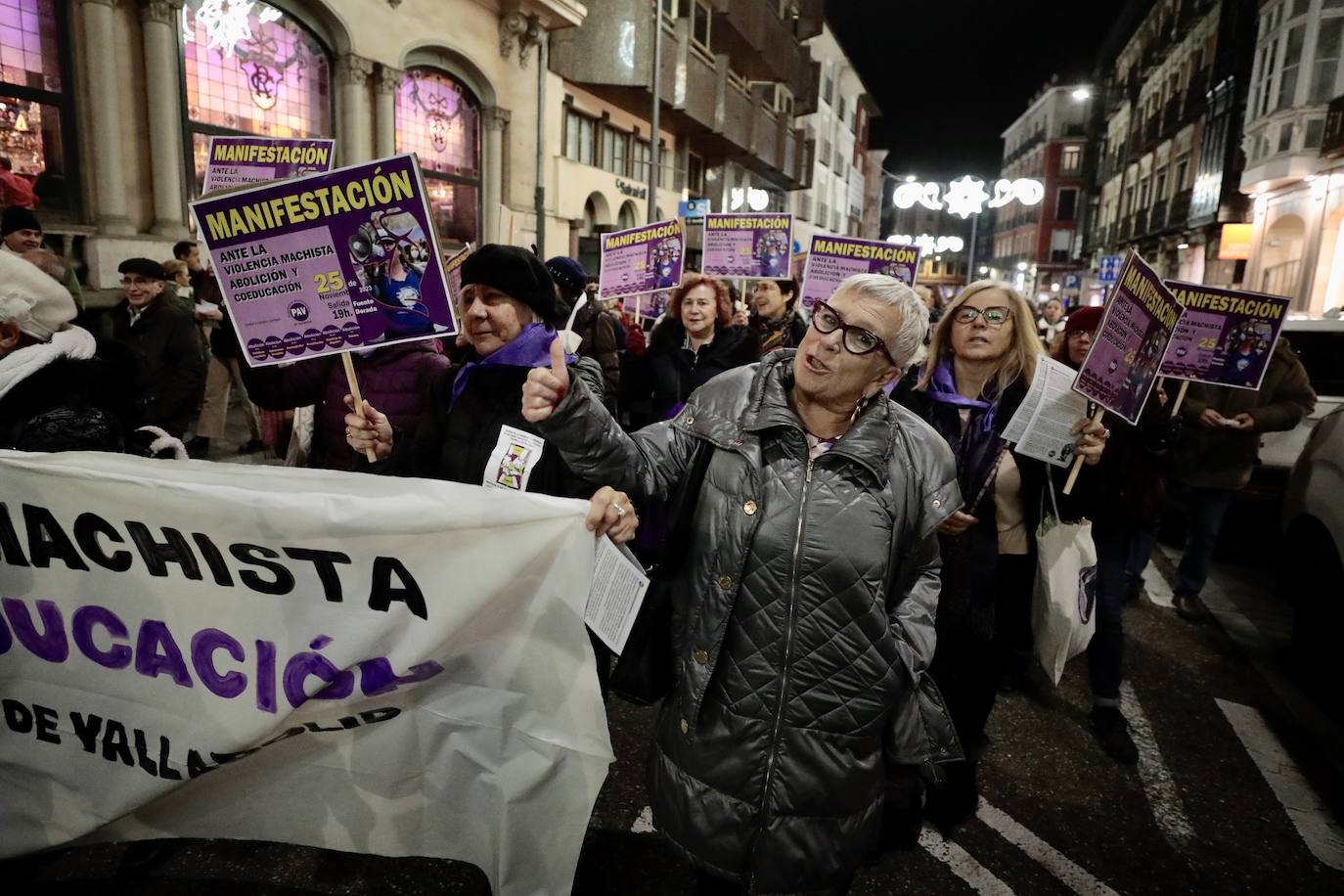 Las imágenes de la protesta del 25N en Valladolid