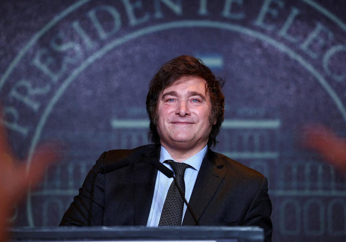 Javier Milei, presidente electo de Argentina.