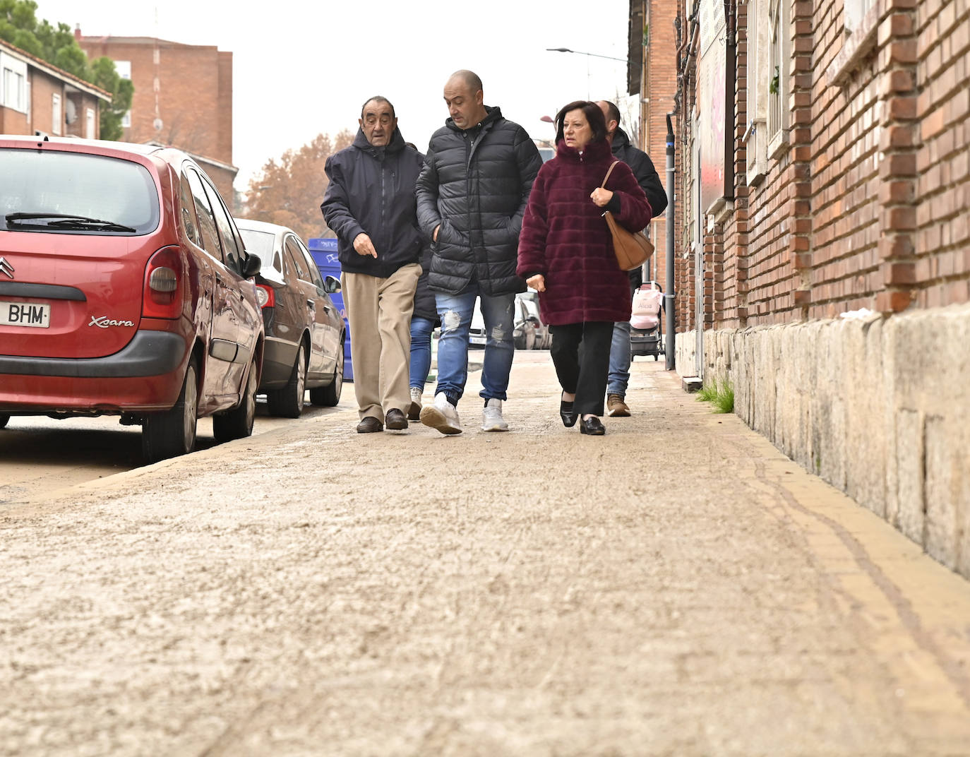 El reventón de una tubería en Valladolid, en imágenes