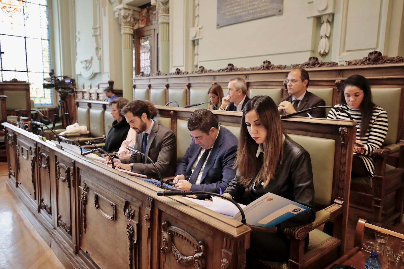 Pleno en el Ayuntamiento de Valladolid