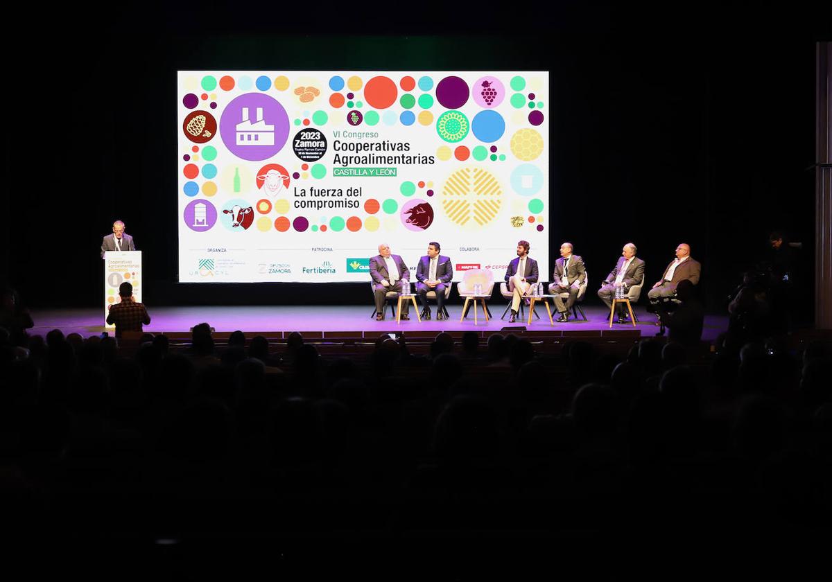 Inauguración del Congreso de Cooperativas Agroalimentarias, este jueves en Zamora.