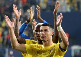 Cristiano Ronaldo, en un partido con su actual equipo el Al-Nassr F. C. saudí.