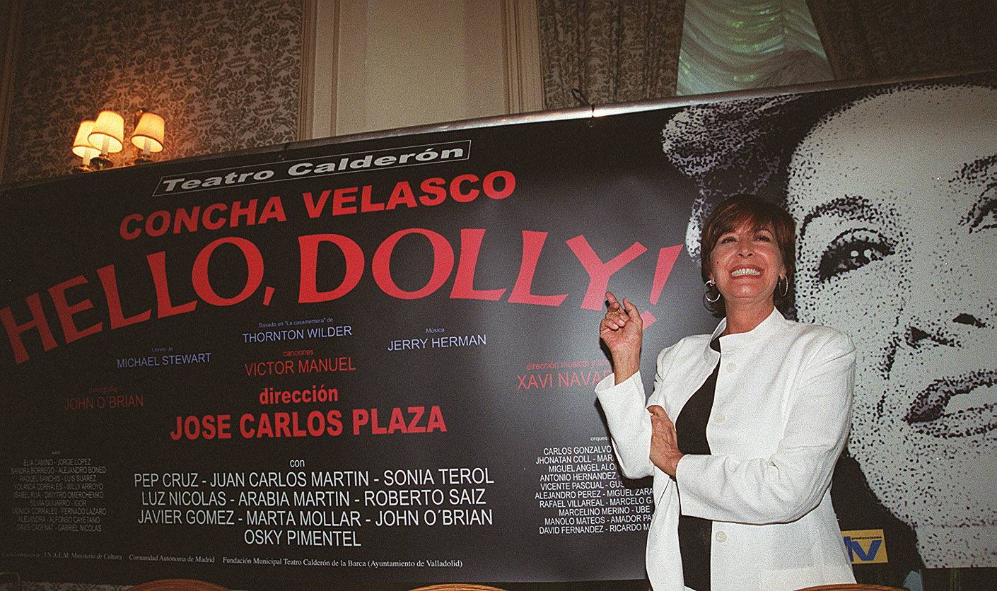 26.06.01 Durante la presentación de la comedia musical 'Hello Dolly' en el Teatro Calderón de Valladolid.