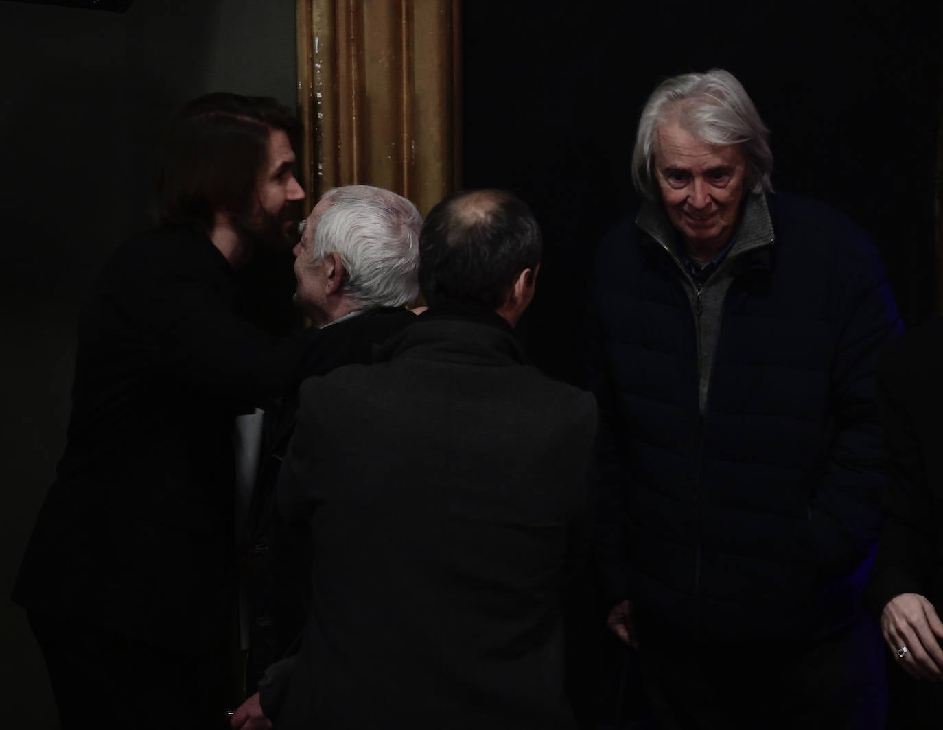 El actor Manuel Velasco, hermano de la fallecida, en el teatro La Latina.