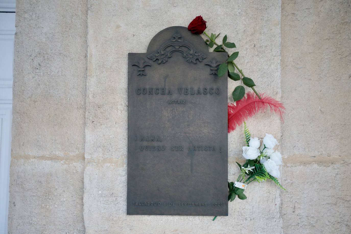 Recorrido fúnebre del féretro de Concha Velasco en Valladolid