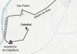 Itinerario del cortejo fúnebre de Concha Velasco en Valladolid