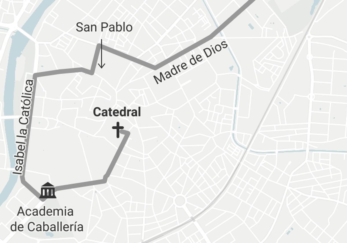 Itinerario del cortejo fúnebre de Concha Velasco en Valladolid