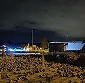 Vuelca un camión de remolacha en la rotonda del Parque Tecnológico de Boecillo