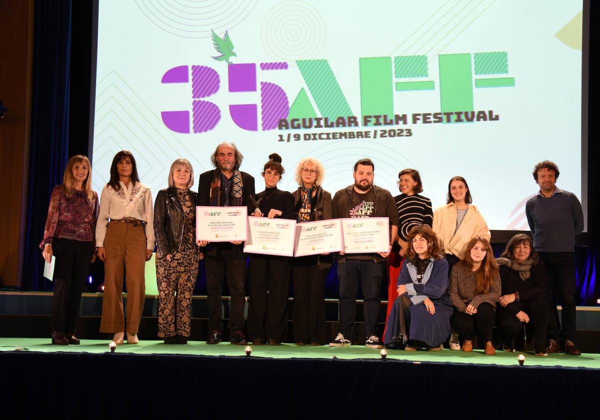 Entrega de premios regionales del Aguilar Film Festival.