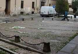 Plaza de Guevara, en Segovia, donde permanece enterrado el foro romano.