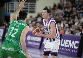 Sergio de la Fuente, en el partido contra Amics Castelló.