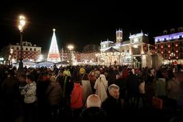 El ambiente navideño llena Valladolid en pleno puente