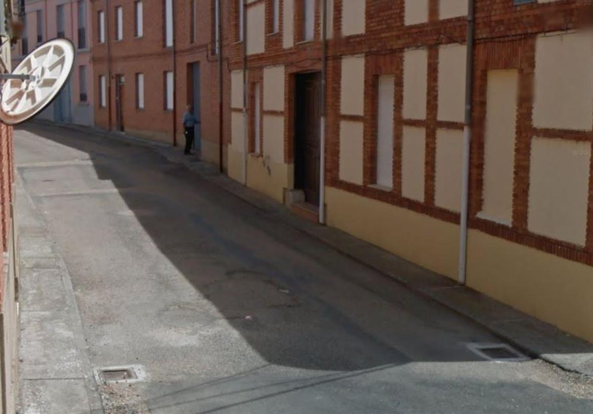 Calle Real de Acebes del Páramo donde se ha producido el suceso.