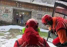 Los bomberos intervinieron en el rescate.