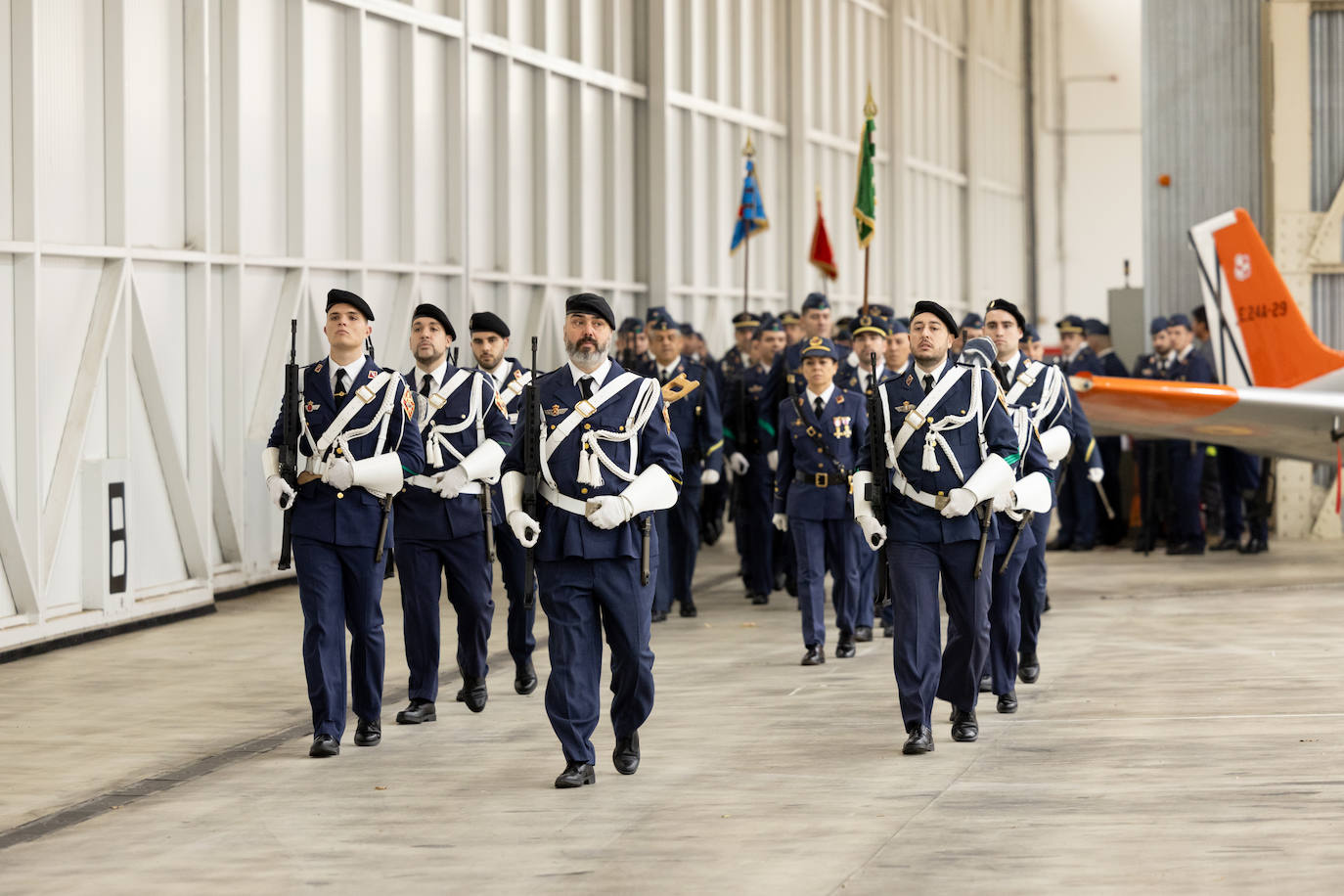 La festividad de la Virgen de Loreto en la base de Villanubla