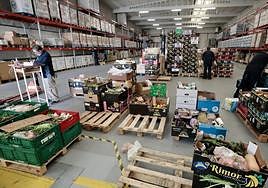 Nave del Banco de Alimentos, a finales de noviembre.