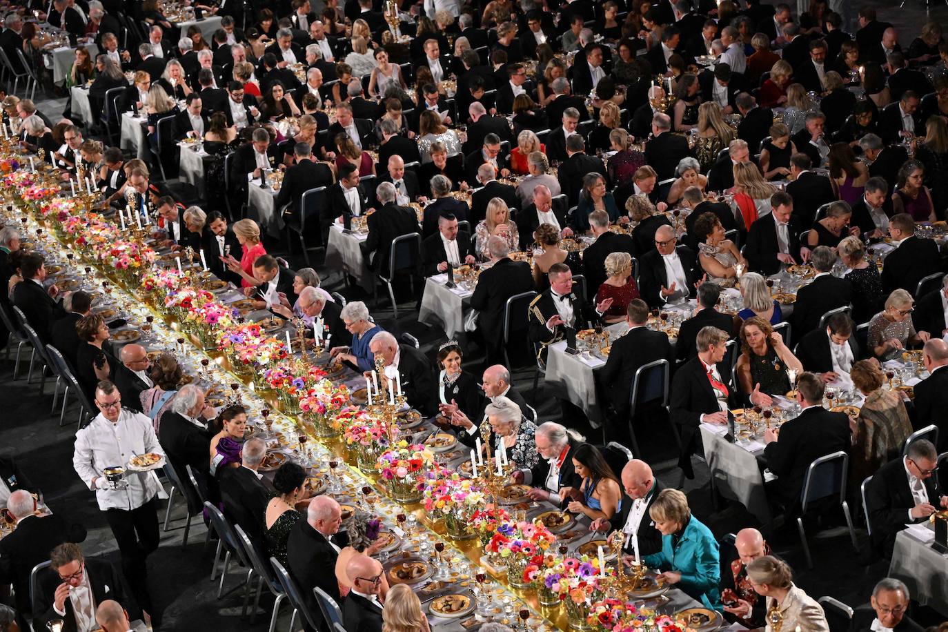 Comedor de la gala oficial de los Premios Nobel.